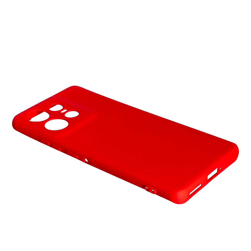 Накладка Silicone case SMTT для Motorola Edge 50 Pro (Red)-1